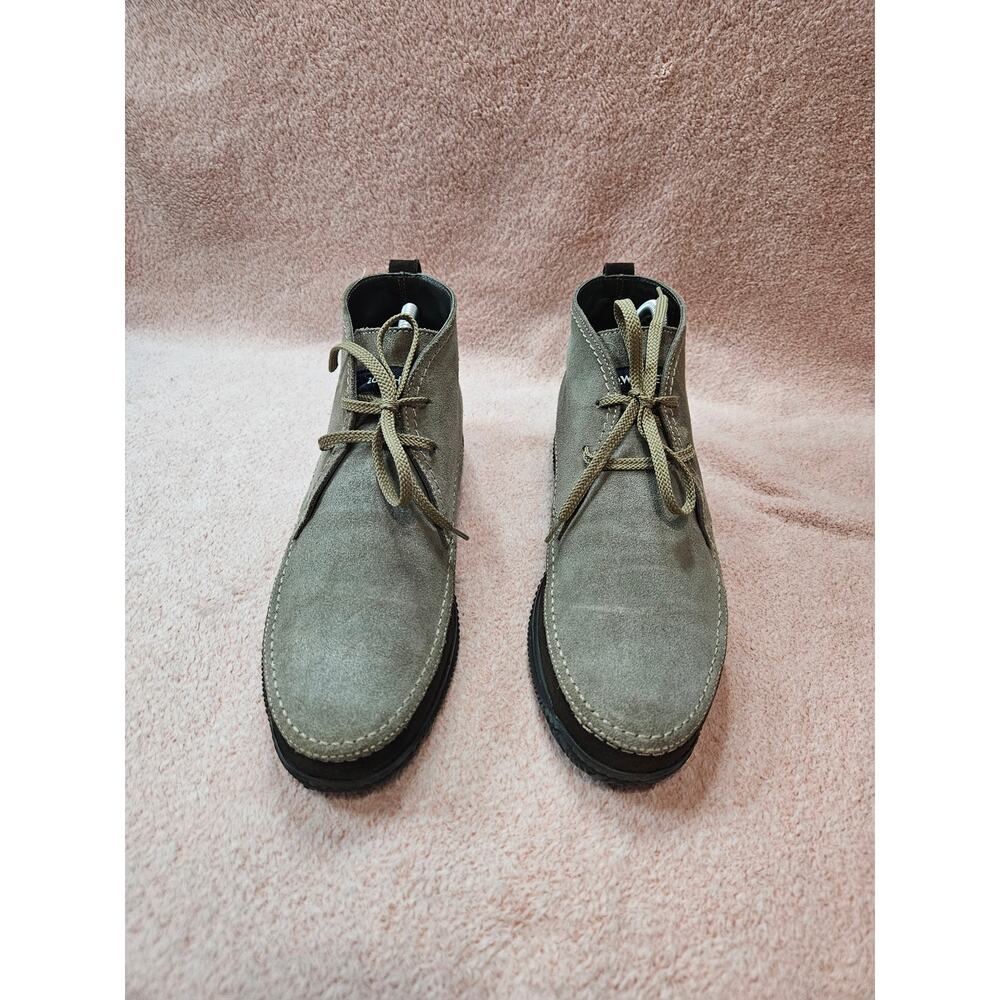 LO.WHITE Suede Light Grey Desert Boots Handmade in Italy Men's Size 7